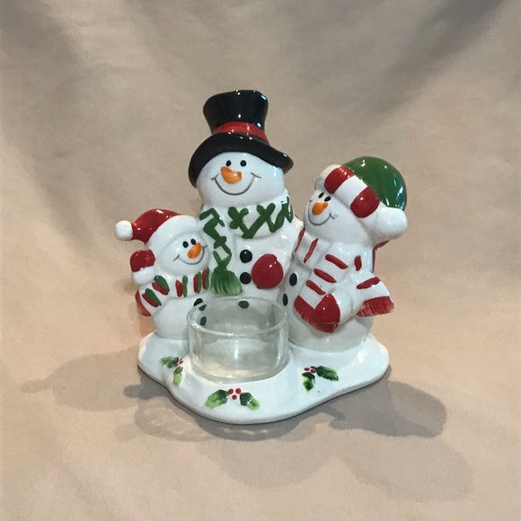 Other - 3 Snowman Candle Holder